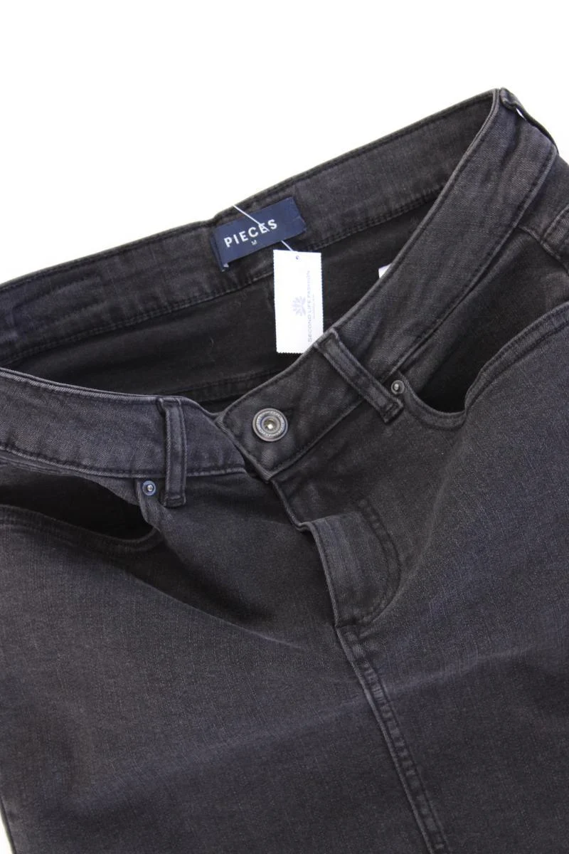 Pieces Jeansrock Gr. M grau aus Baumwolle