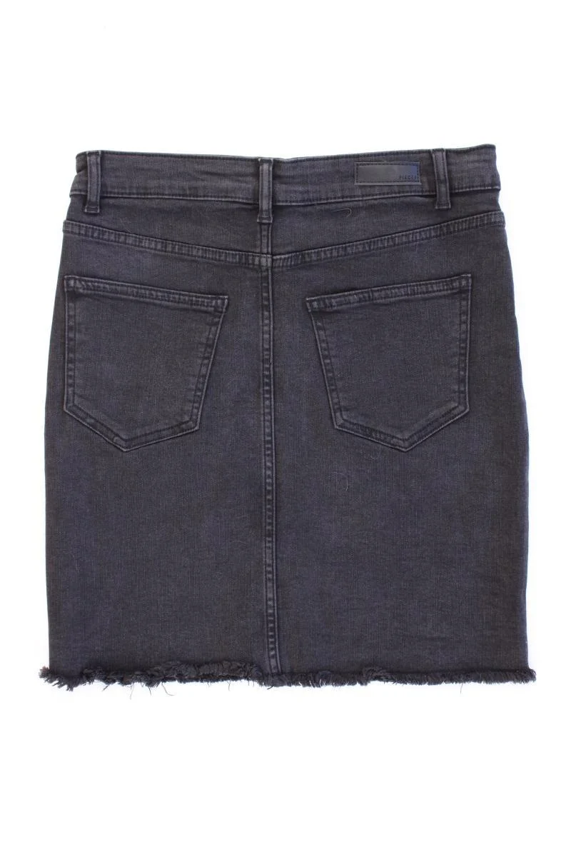 Pieces Jeansrock Gr. M grau aus Baumwolle