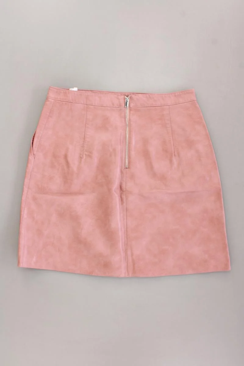 Zara Kunstlederrock Gr. M rosa aus Polyurethan