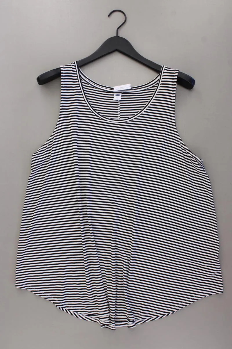 Old Navy Trägertop Gr. XL gestreift schwarz aus Viskose