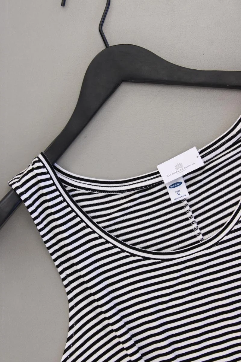 Old Navy Trägertop Gr. XL gestreift schwarz aus Viskose