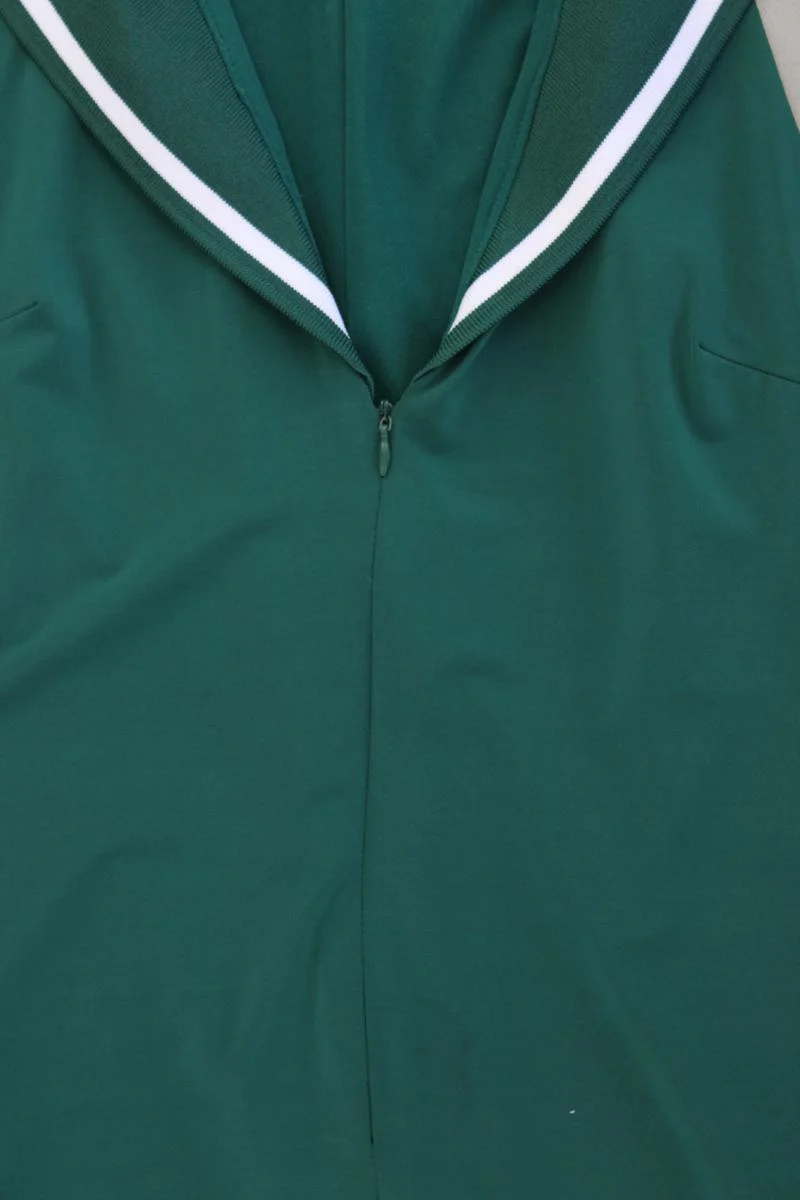 Zara Polokleid Gr. S Ärmellos grün aus Polyester