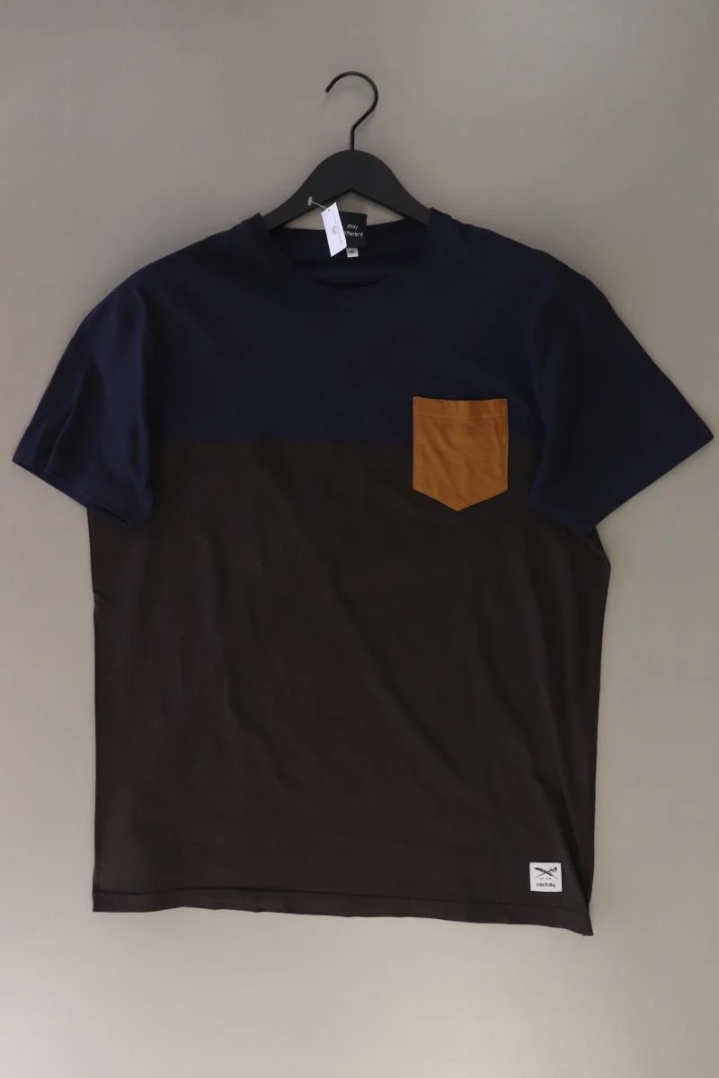 Iriedaily T-Shirt für Herren Gr. XL Kurzarm braun aus Baumwolle
