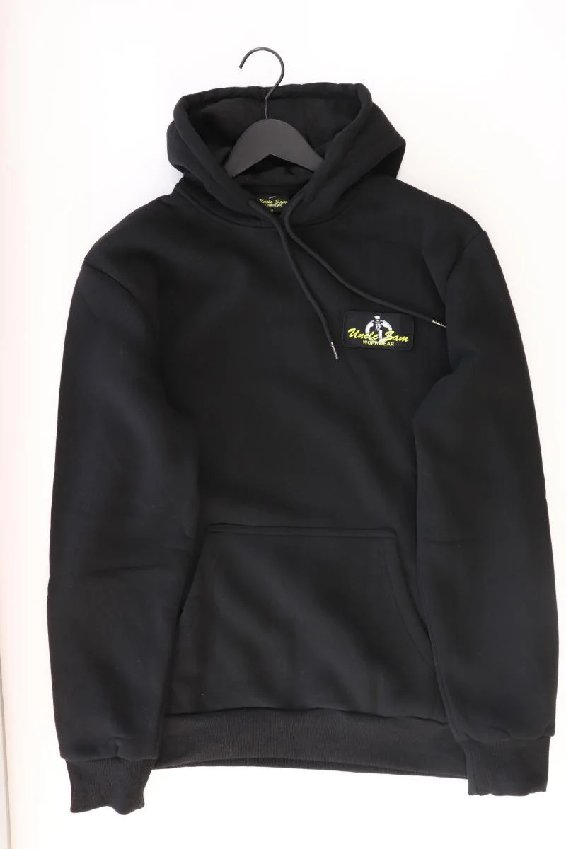 Uncle Sam Hoodie für Herren Gr. XL schwarz aus Polyester