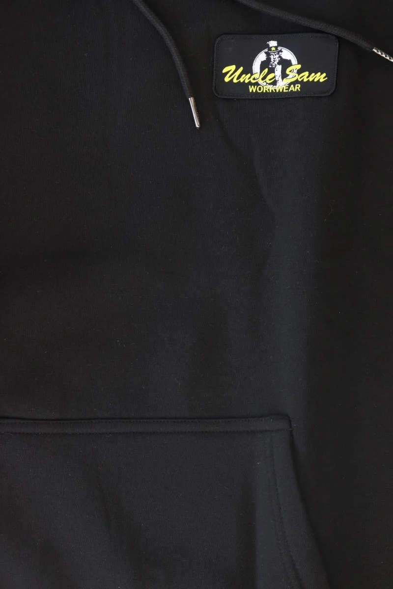Uncle Sam Hoodie für Herren Gr. XL schwarz aus Polyester