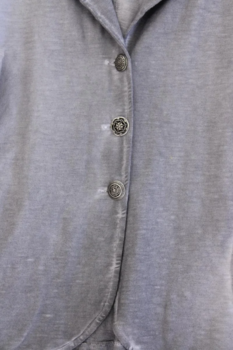 Liberty Jerseyblazer Gr. XXXL grau aus Baumwolle