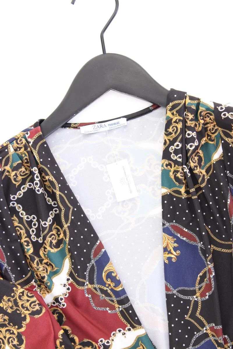 Zara Printshirt Gr. M Langarm mehrfarbig aus Polyester