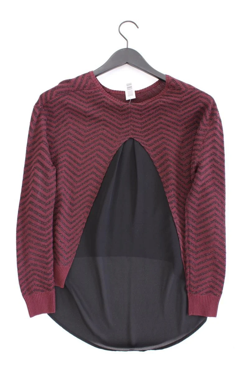 Le temps des cerises Feinstrickpullover Gr. XS rot aus Viskose
