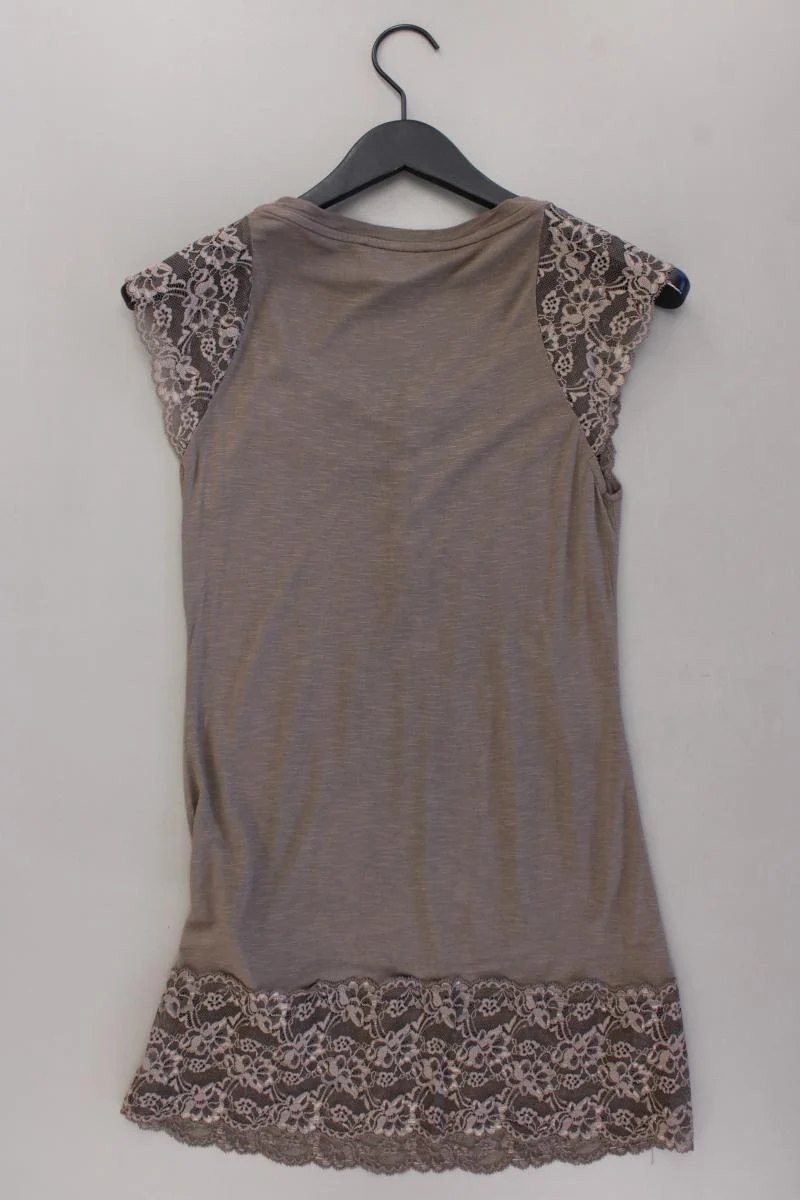 Linea Tesini Longshirt Gr. 34 Kurzarm braun aus Viskose
