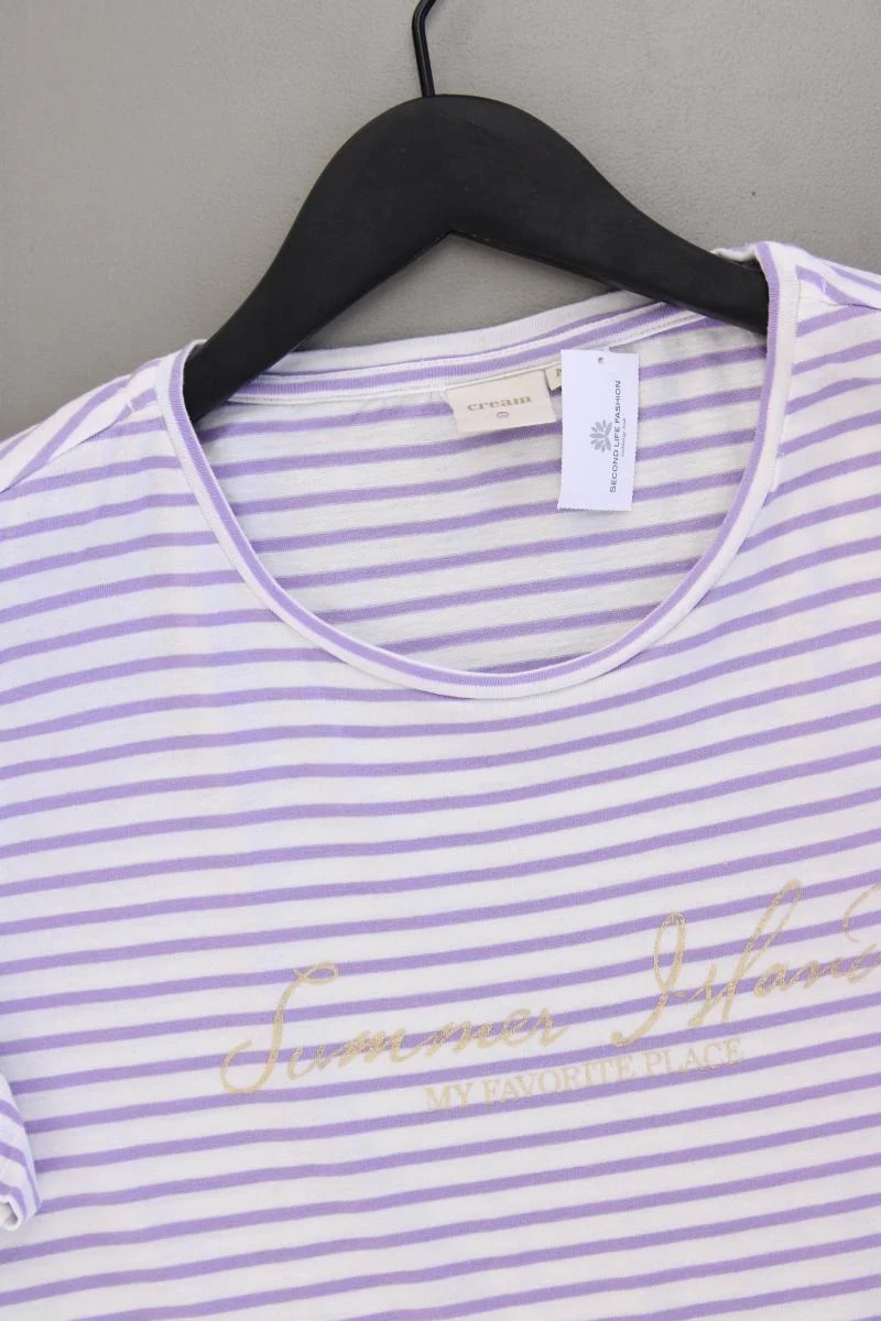 Cream Ringelshirt Gr. M gestreift Kurzarm lila