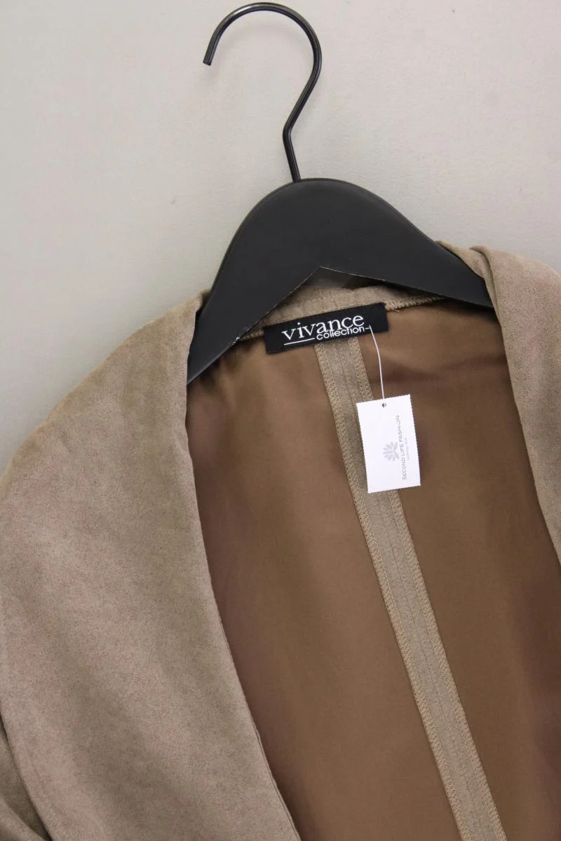 Vivance Übergangsjacke Gr. 38 braun aus Polyester
