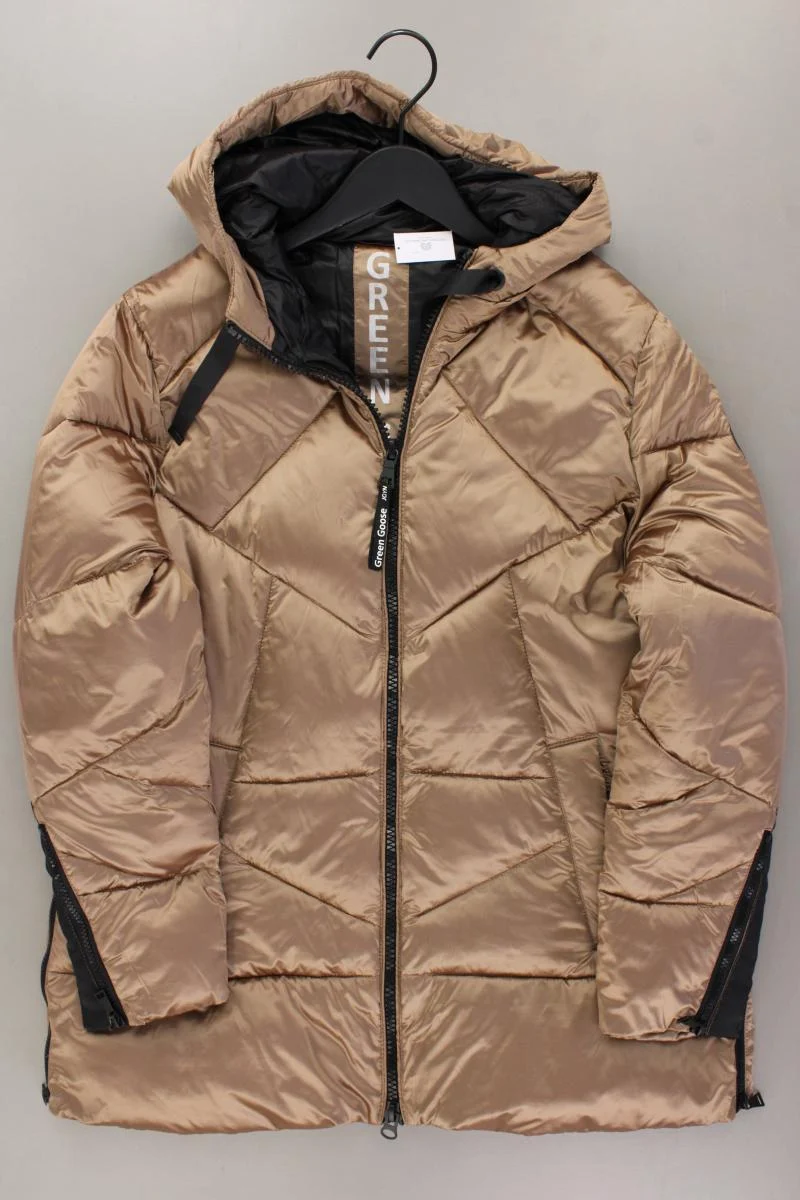 Green Goose Winterjacke Gr. 44 gold aus Polyamid