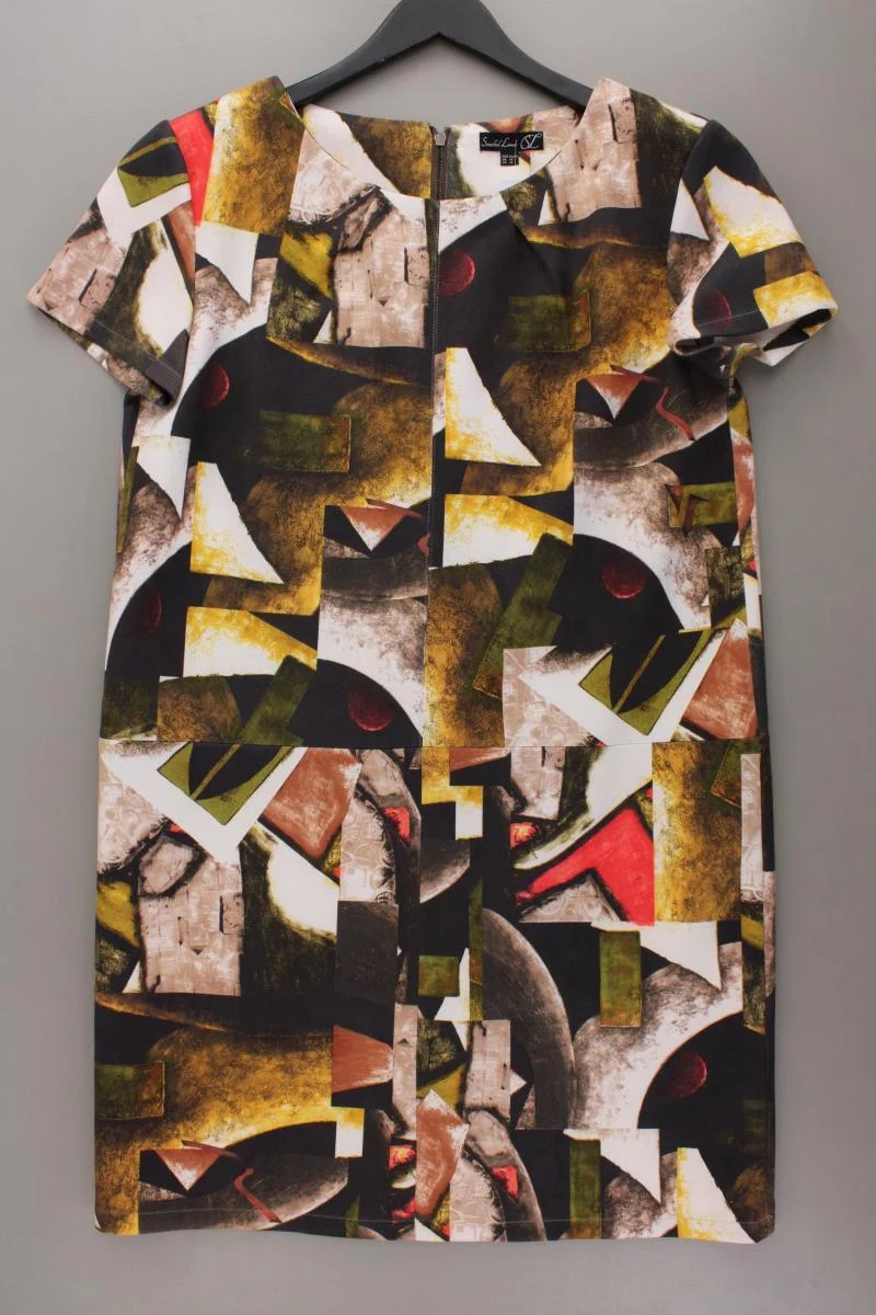 Smashed Lemons Etuikleid Gr. 44 Kurzarm mehrfarbig aus Polyester