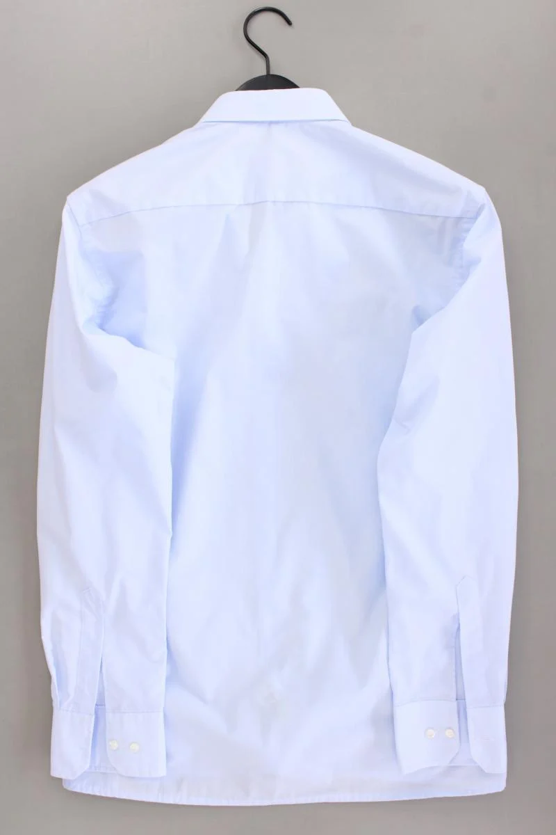 Eterna Langarmhemd für Herren Gr. Hemdgröße 40 blau aus Baumwolle