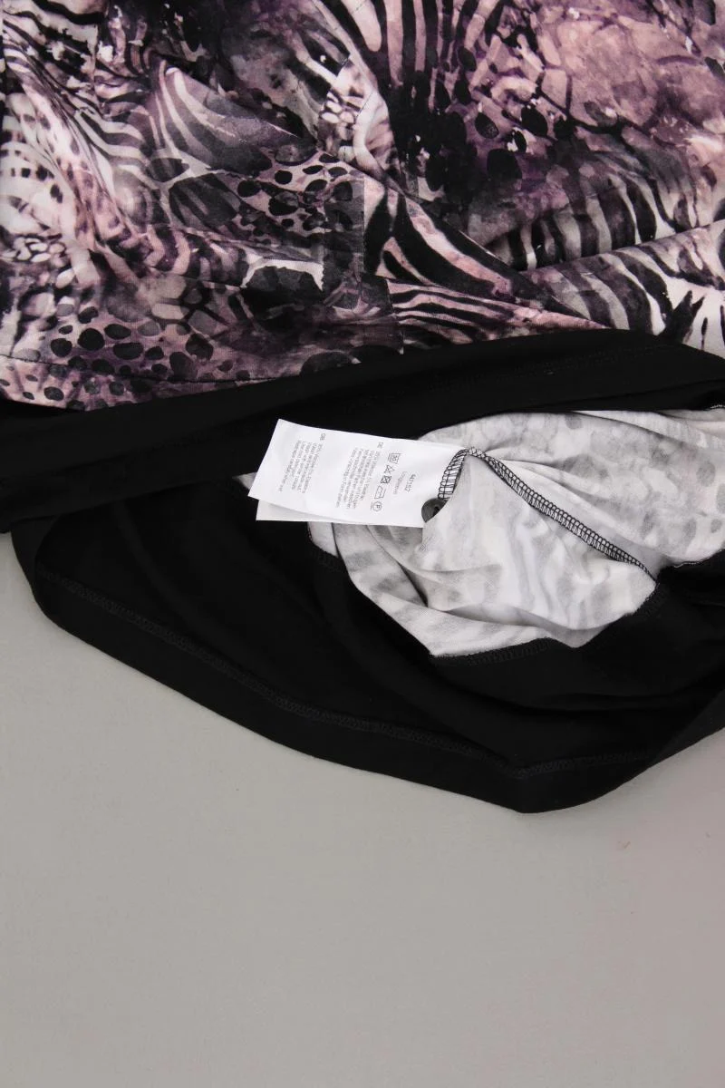 Pfeffinger Printshirt Gr. 38 mit Tierdruck Langarm lila aus Viskose