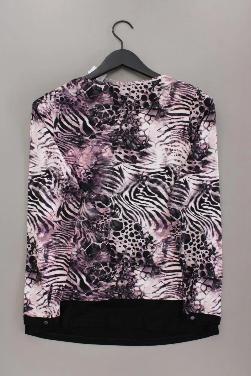 Pfeffinger Printshirt Gr. 38 mit Tierdruck Langarm lila aus Viskose