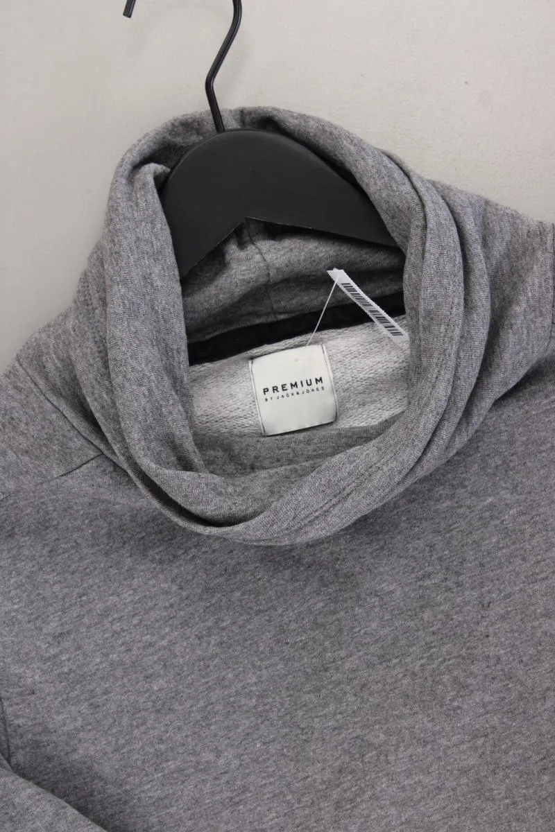 Jack & Jones Langarmpullover für Herren Gr. L grau aus Baumwolle