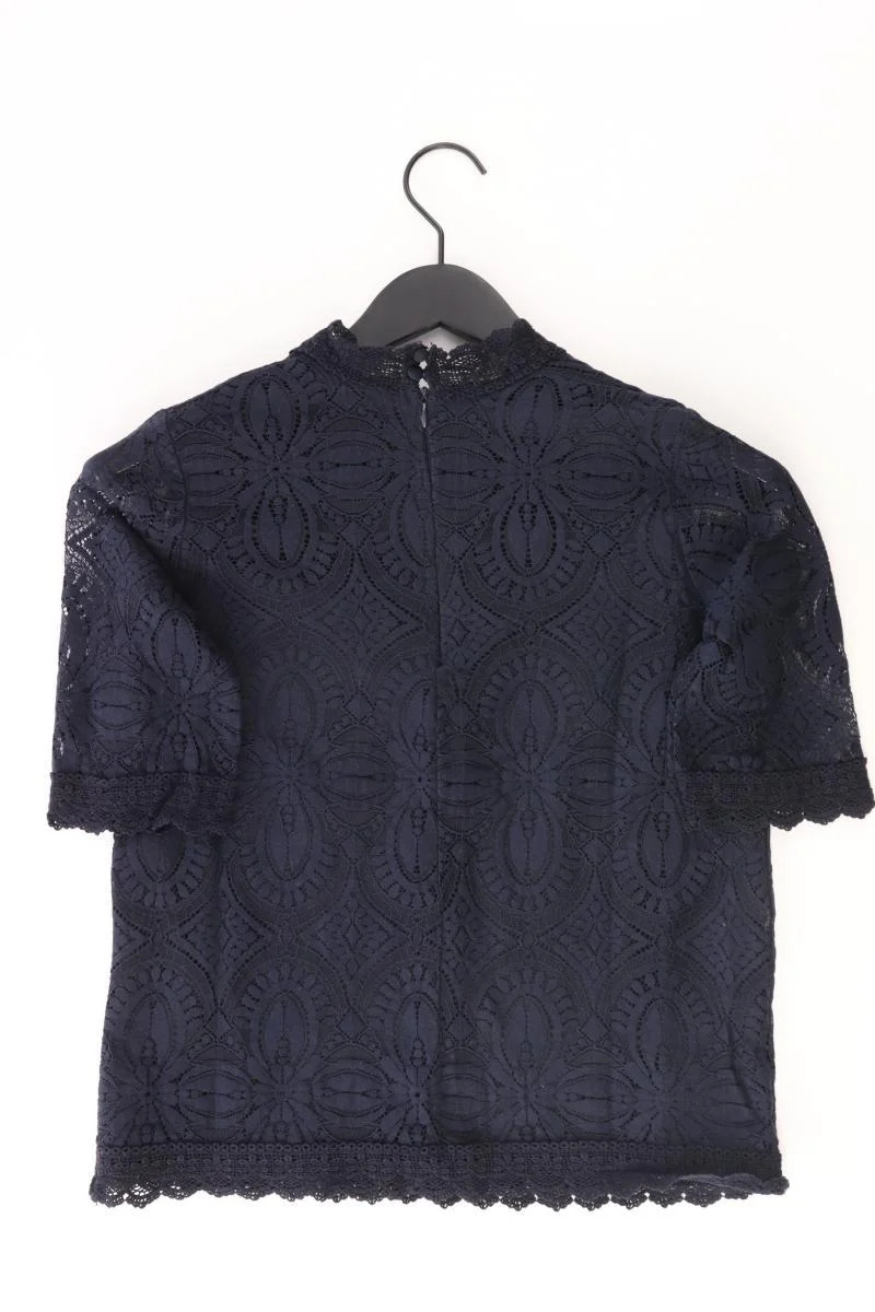 Mohito Shirt mit Spitze Gr. XS Kurzarm blau aus Polyester