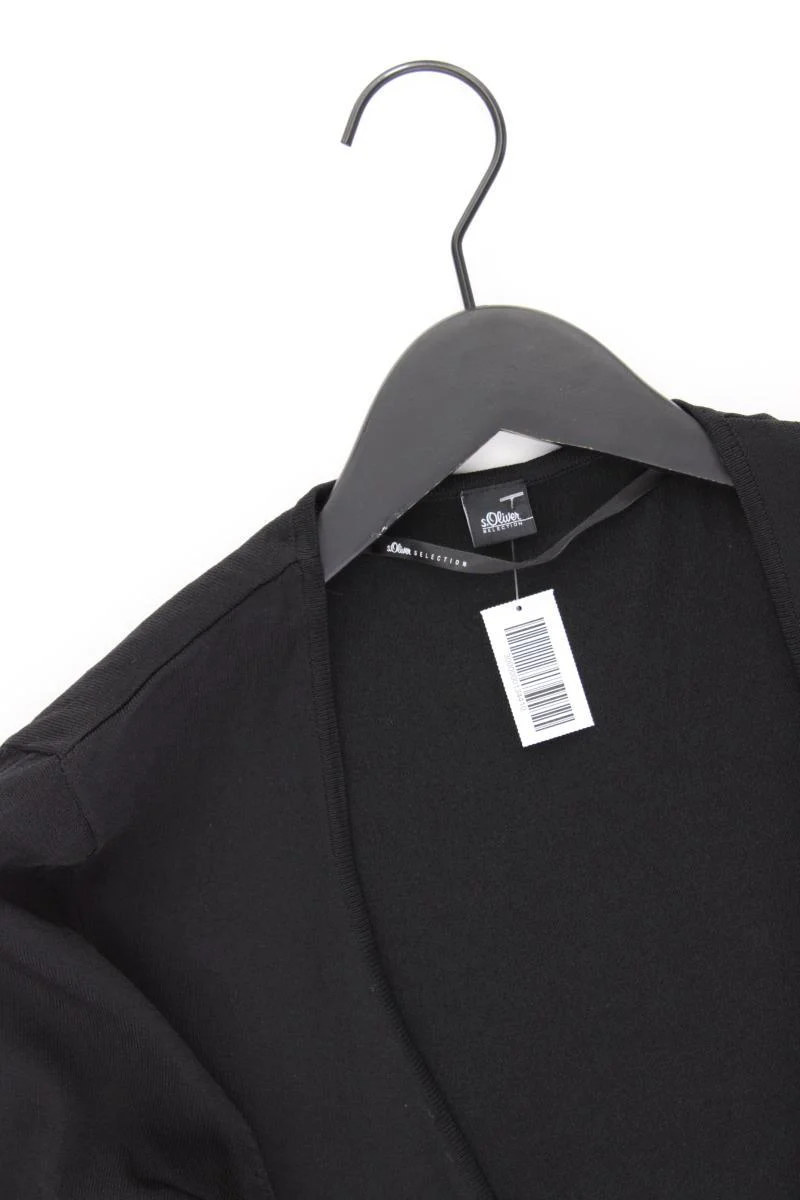 s.Oliver Selection Bolero Jäckchen Gr. 42 3/4 Ärmel schwarz aus Viskose