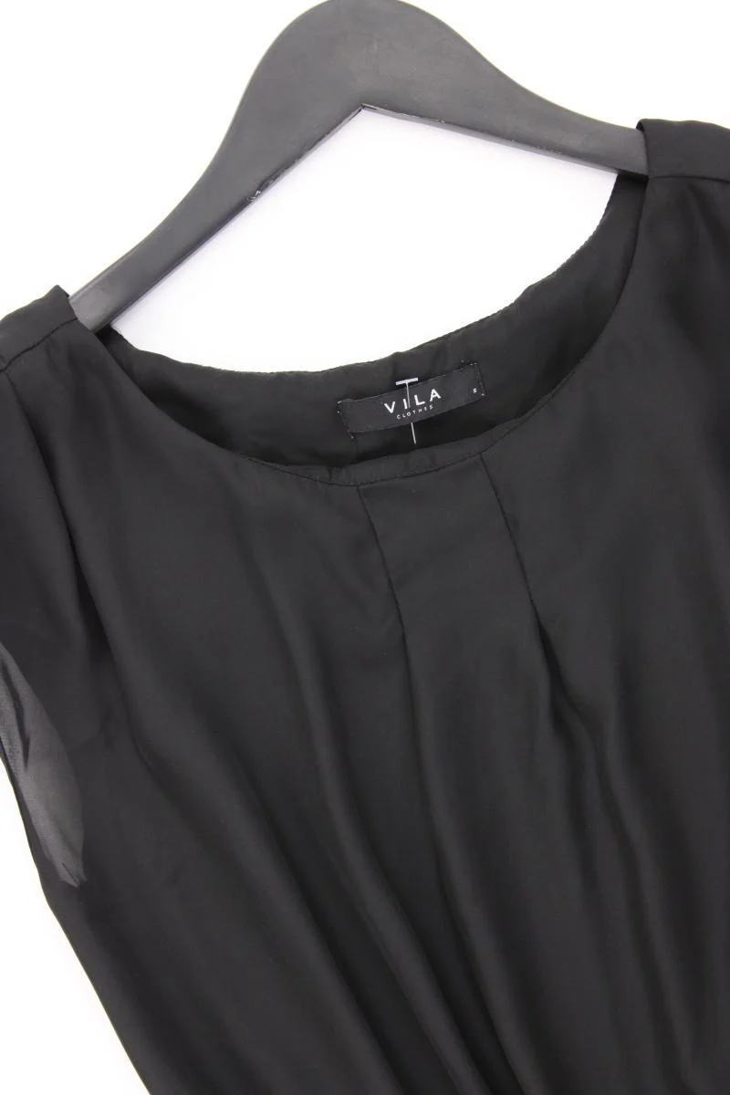 Vila transparentes Kleid Gr. S Ärmellos schwarz aus Polyester
