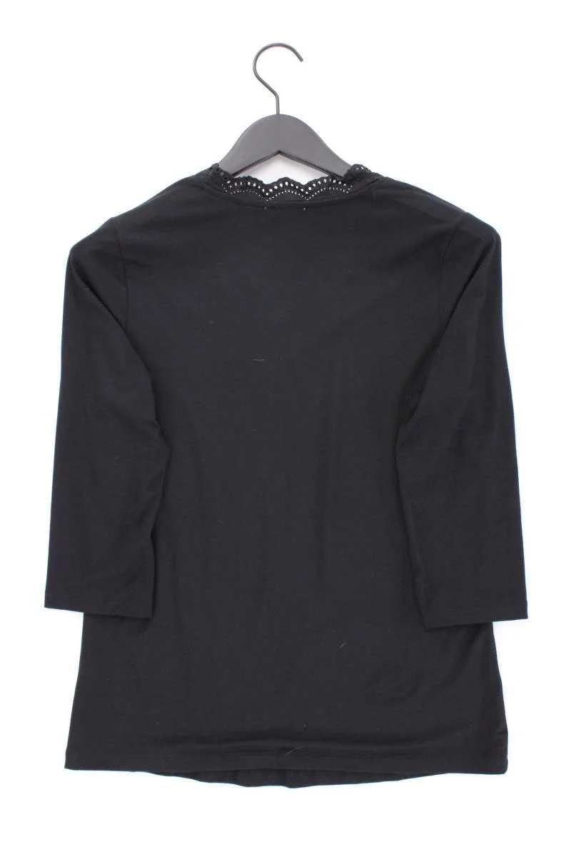Judith Williams Shirt mit V-Ausschnitt Gr. 38 3/4 Ärmel schwarz aus Modal