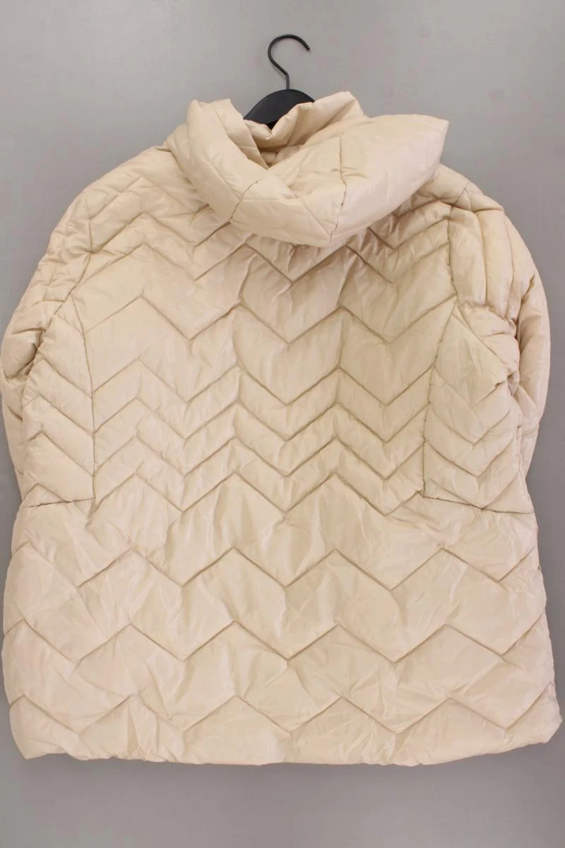 Helena Vera Kapuzenmantel Gr. 50 neuwertig creme aus Polyester