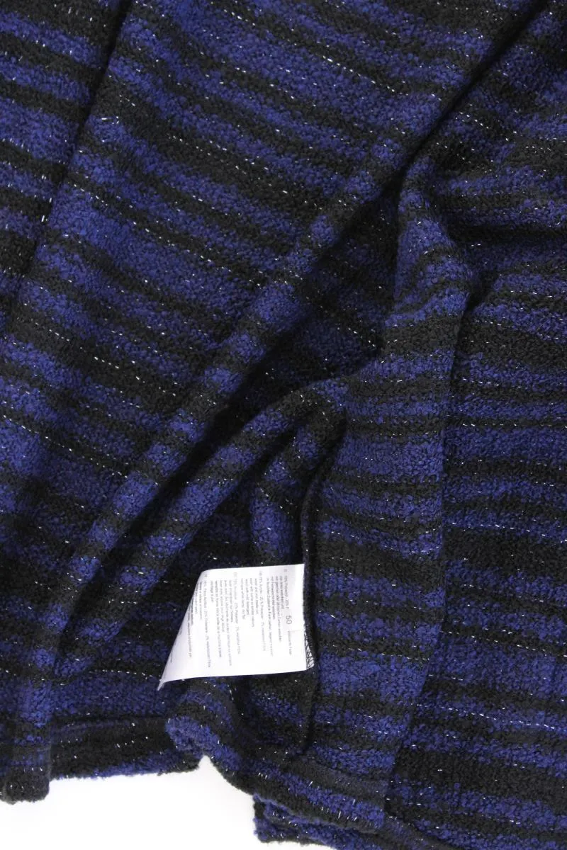 Helena Vera Strickjacke Gr. 50 gestreift neuwertig Langarm mit Glitzer blau