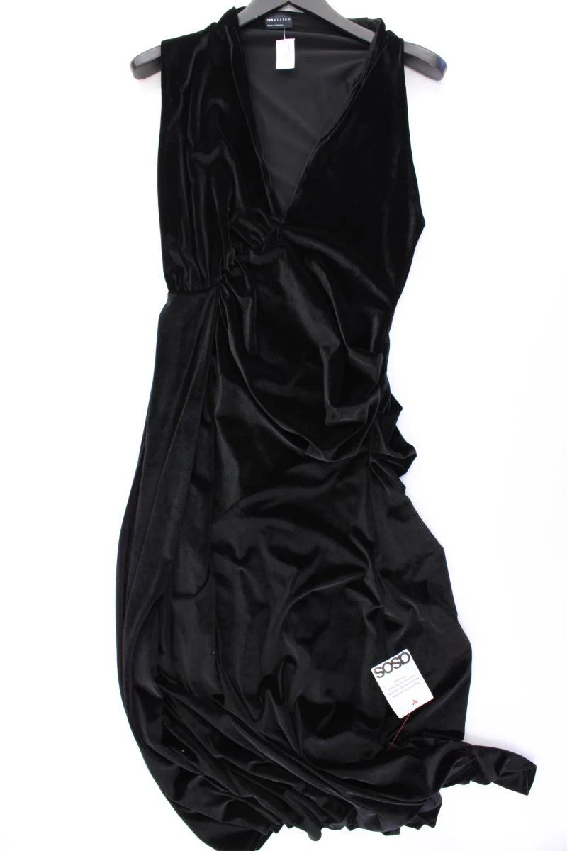 Asos Abendkleid Gr. 40/42 neu mit Etikett Ärmellos schwarz aus Polyester