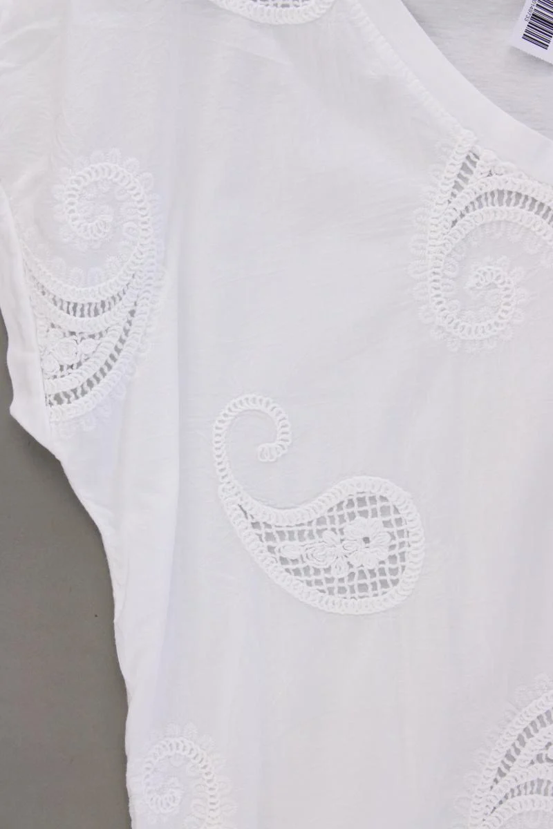 New Collection Shirt Gr. OneSize Kurzarm weiß aus Baumwolle