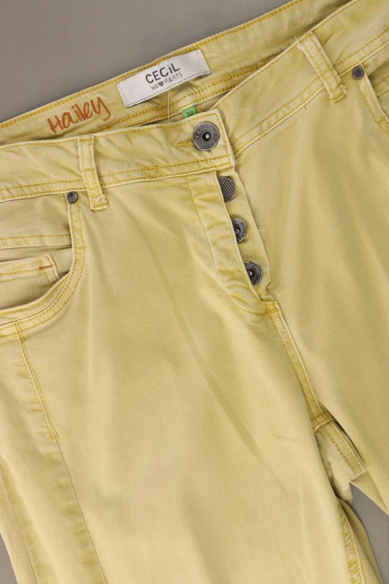 Cecil Hose Gr. W32 Modell Hailey gelb aus Baumwolle