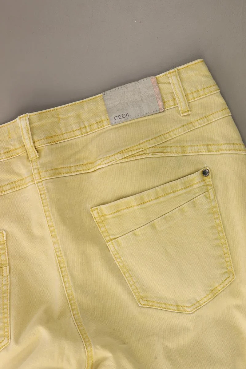 Cecil Hose Gr. W32 Modell Hailey gelb aus Baumwolle