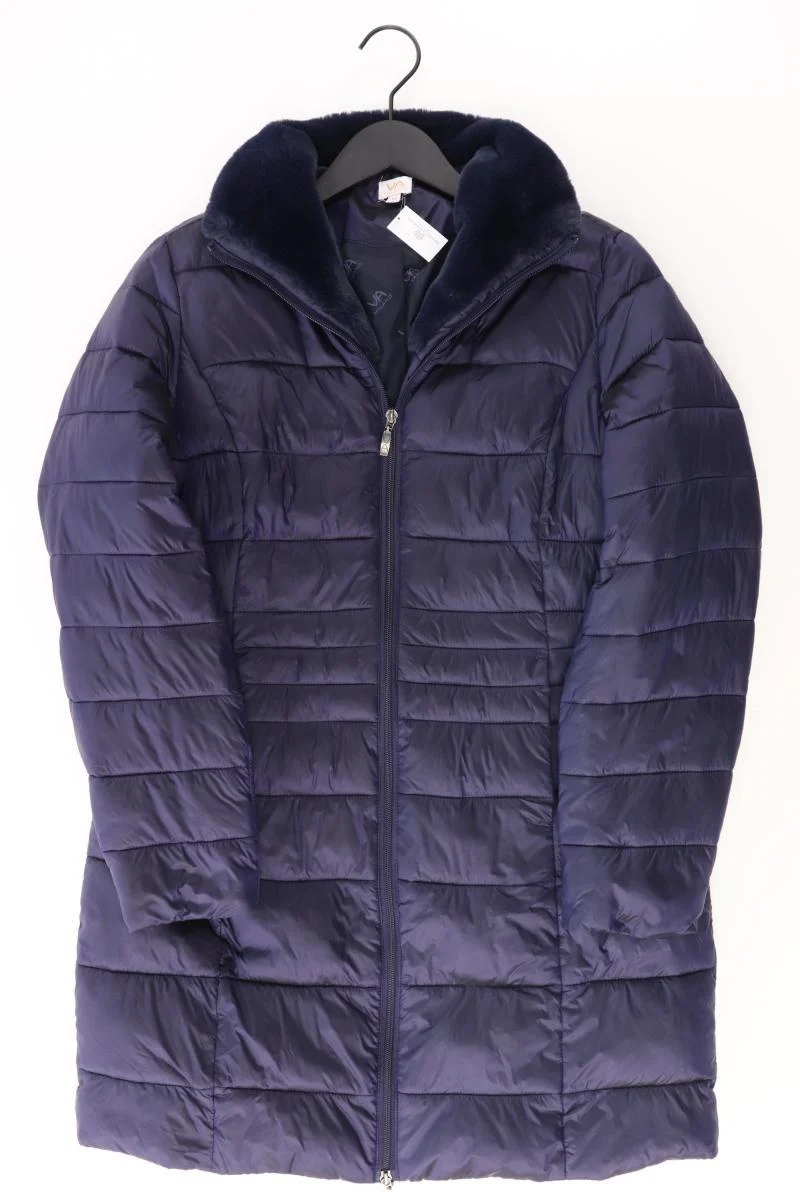VA Milano Wintermantel Gr. 38 blau aus Polyamid