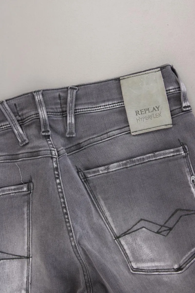 Replay Skinny Jeans für Herren Gr. W31/L32 neuwertig grau aus Baumwolle
