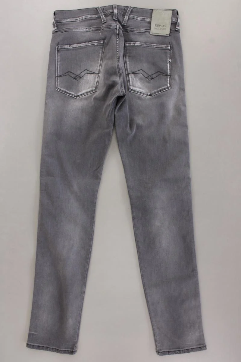 Replay Skinny Jeans für Herren Gr. W31/L32 neuwertig grau aus Baumwolle