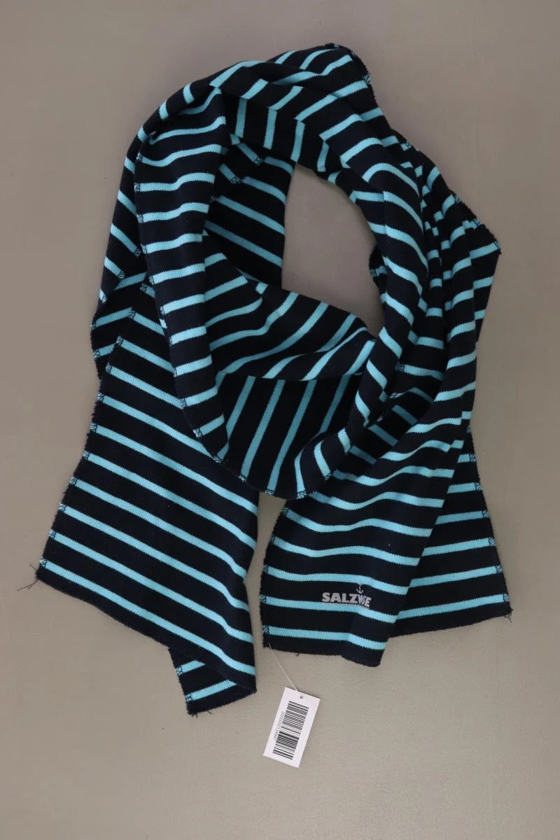 Schal gestreift blau