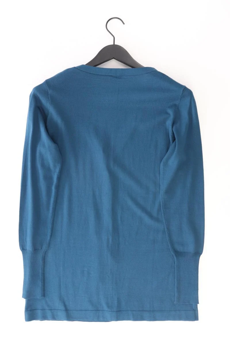 VA Milano Strickjacke Gr. 38 Langarm blau aus Viskose