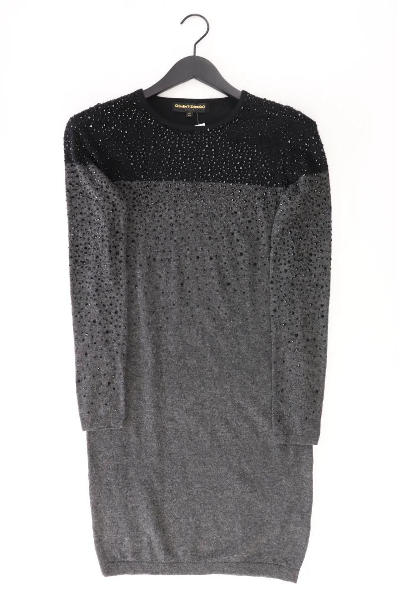 Clements Ribeiro Langarmkleid Gr. 34 grau aus Viskose