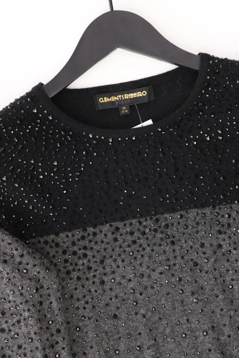 Clements Ribeiro Langarmkleid Gr. 34 grau aus Viskose