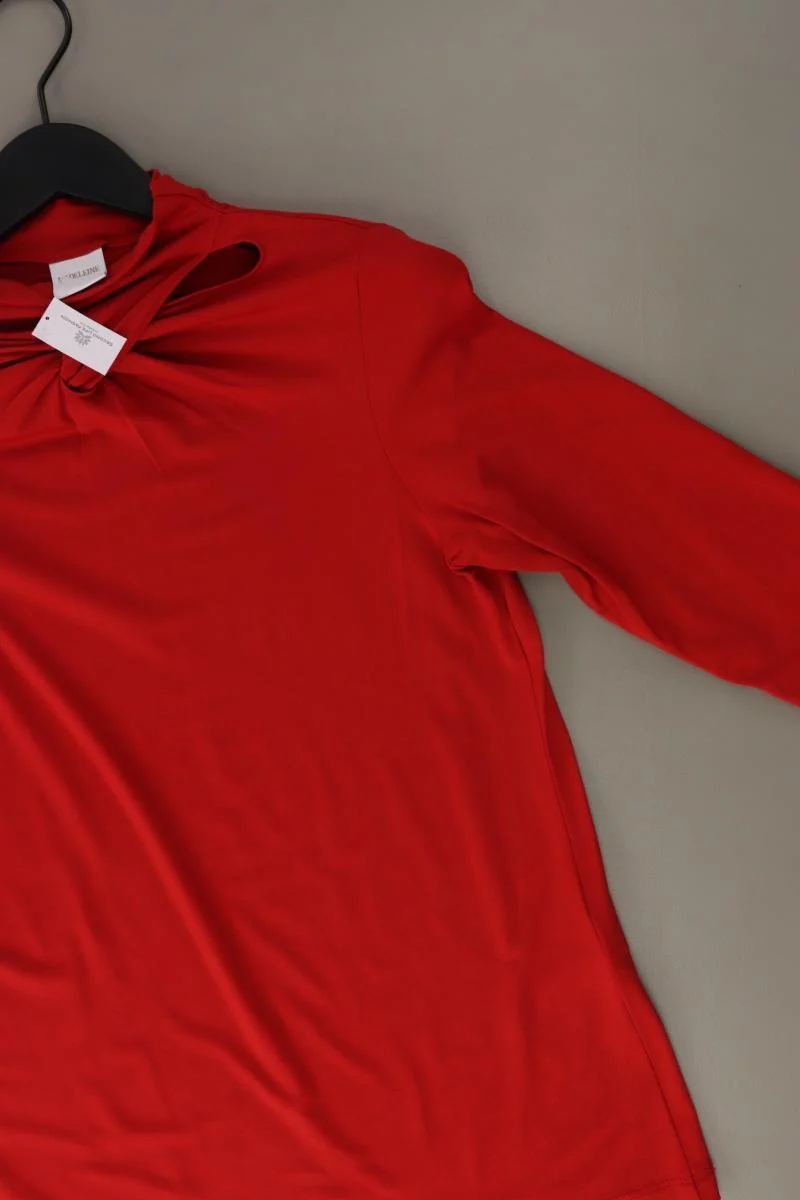 Madeleine Regular Shirt Gr. 40 3/4 Ärmel rot aus Viskose
