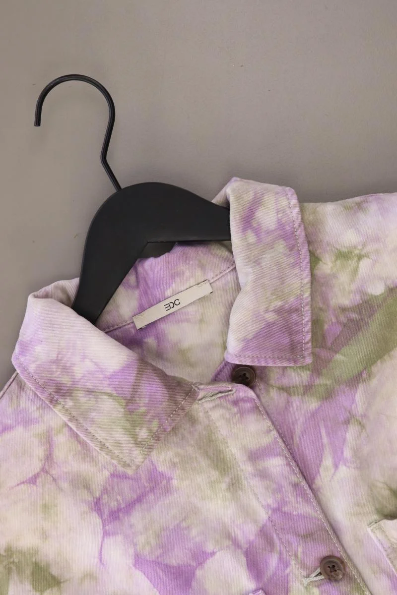 edc by Esprit Lange Jacke Gr. L mit Batikmuster mehrfarbig aus Baumwolle