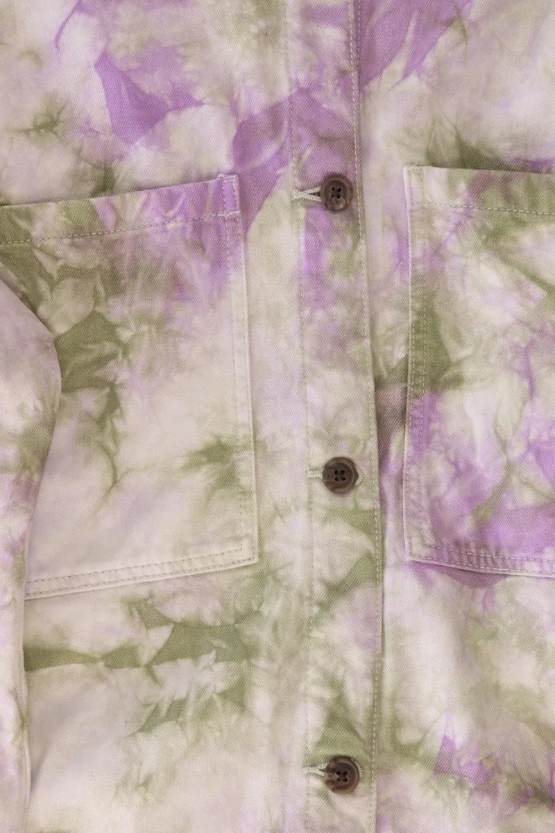edc by Esprit Lange Jacke Gr. L mit Batikmuster mehrfarbig aus Baumwolle