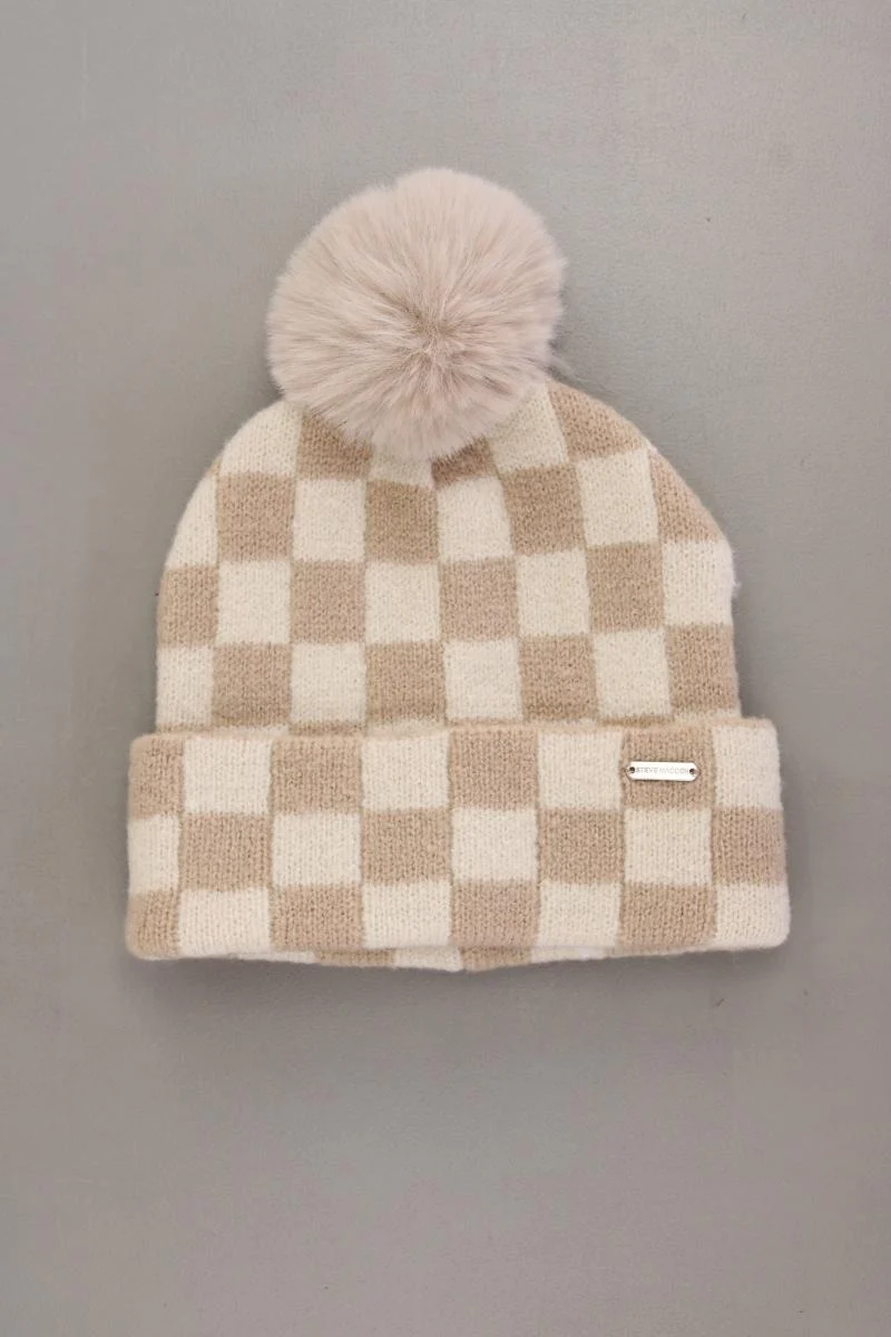 Steve Madden Mütze neuwertig creme aus Polyacryl
