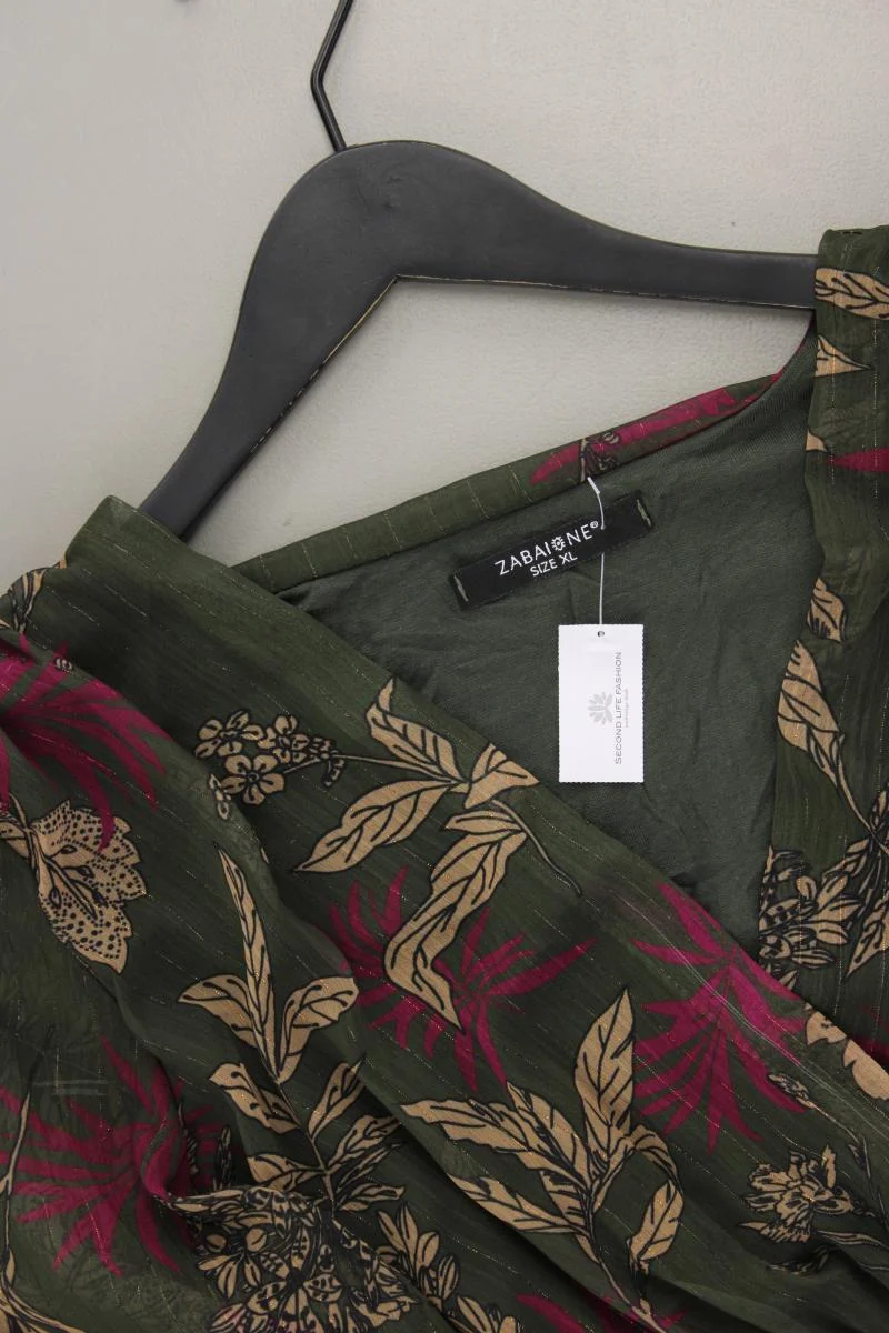 Zabaione Langarmkleid Gr. XL olivgrün