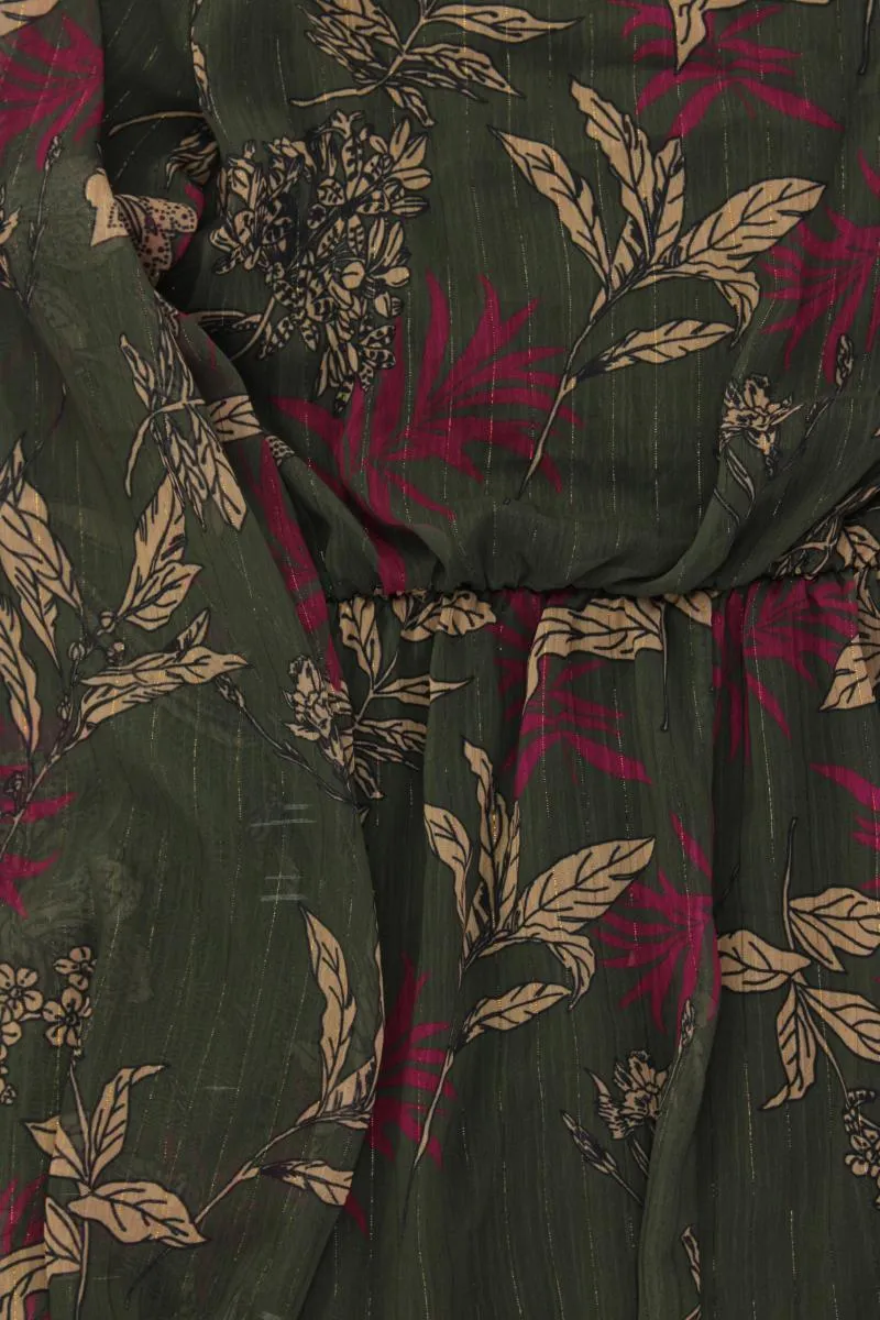 Zabaione Langarmkleid Gr. XL olivgrün