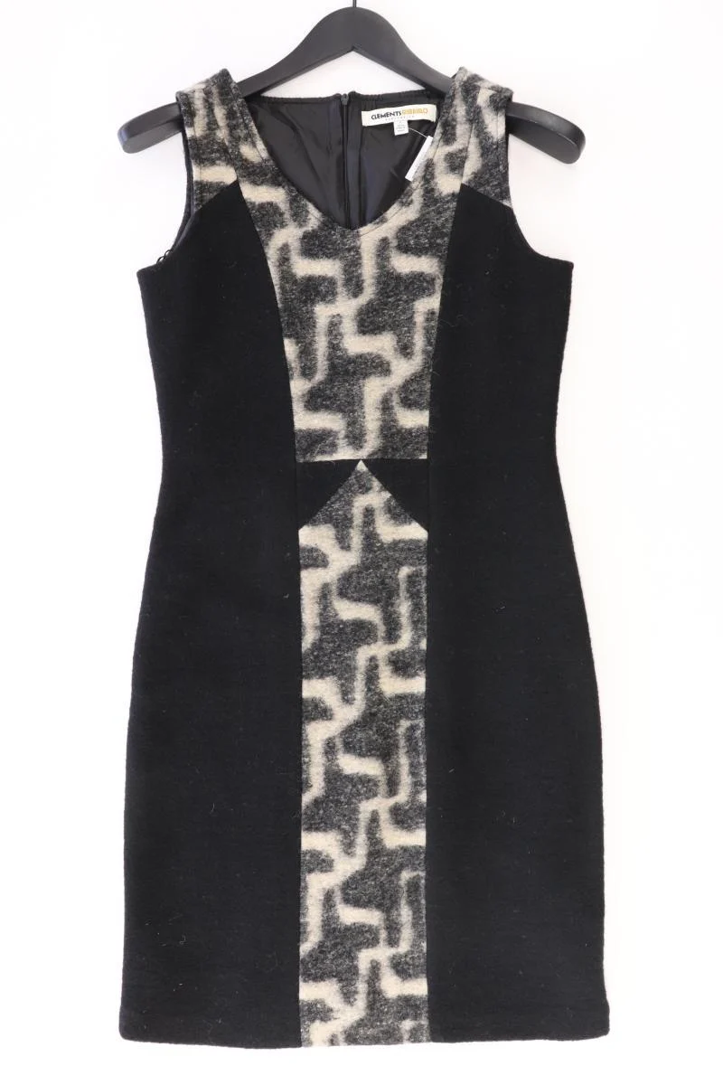 Clements Ribeiro Wollkleid Gr. S Kurzarm schwarz