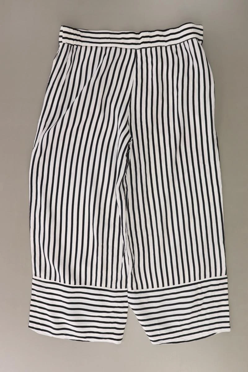 Zara Stretchhose Gr. S gestreift weiß