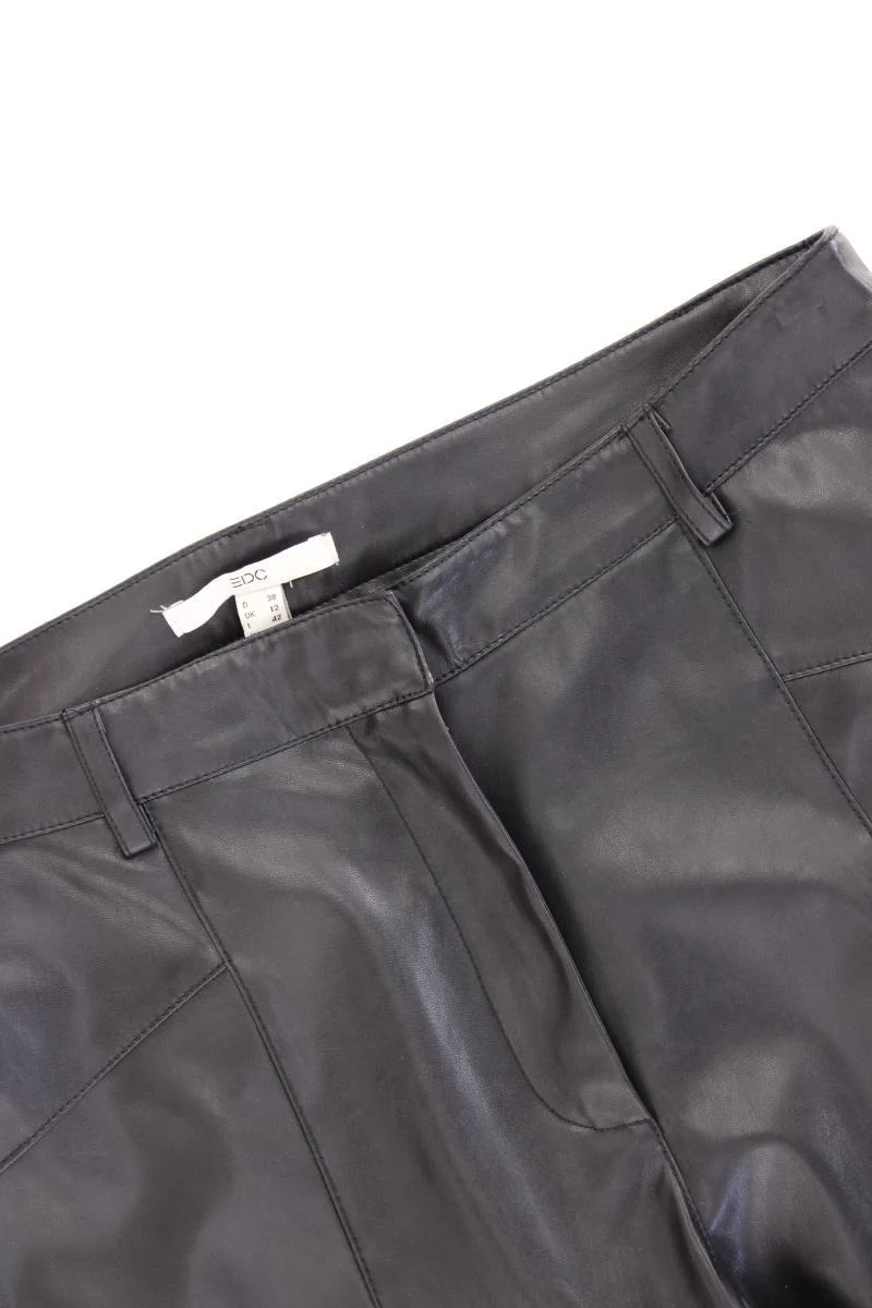 edc by Esprit Kunstlederhose Gr. 38 schwarz aus Polyester