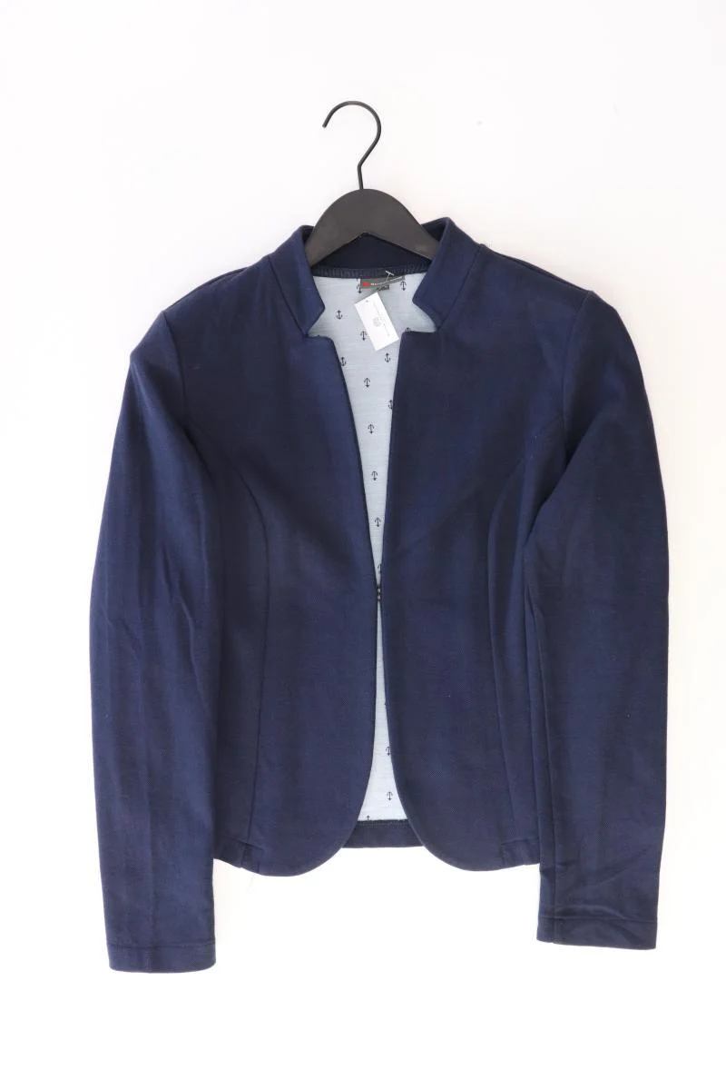 Street One Regular Blazer Gr. 38 blau aus Baumwolle