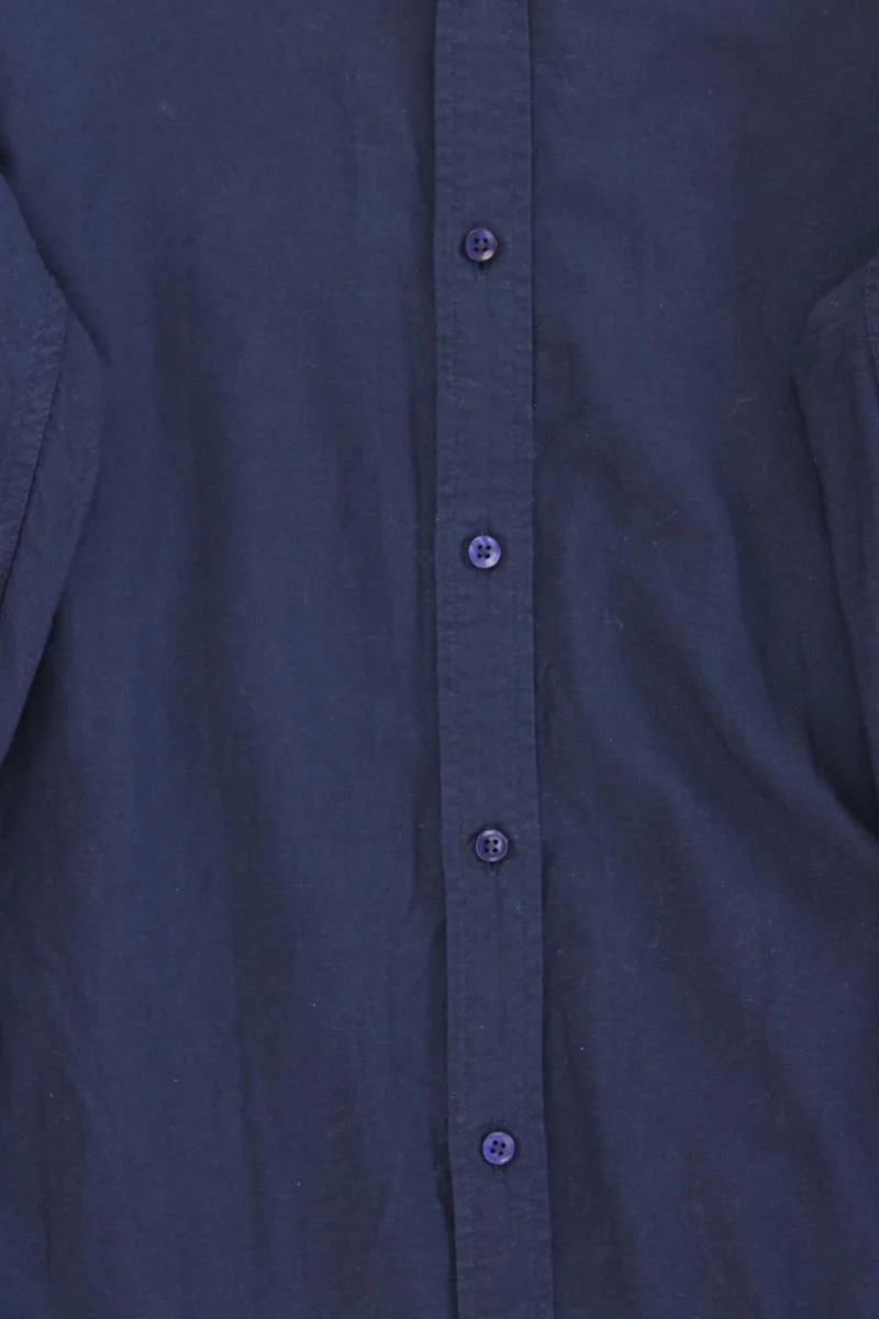 Manguun Langarmhemd für Herren Gr. Hemdgröße 39/40 blau aus Baumwolle