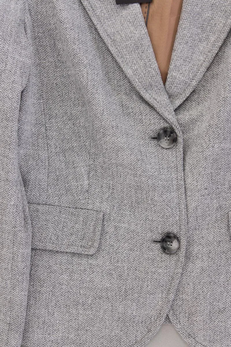 Marc O'Polo Classic Blazer Gr. 42 neu mit Etikett grau aus Polyester